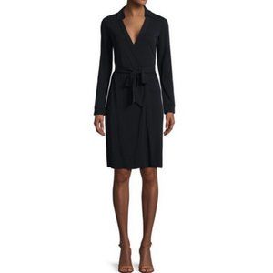 Navy Diane Von Furstenberg Wrap Dress Size 12
